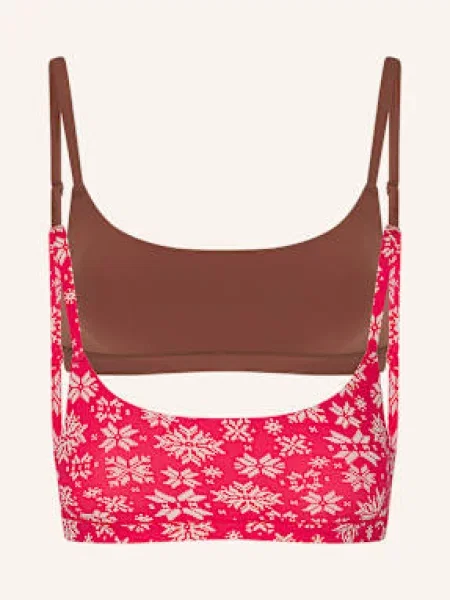 Skims Bustier Podprsenky Fits Everybody 2 Kusy V Balení red snowflake fairis červená