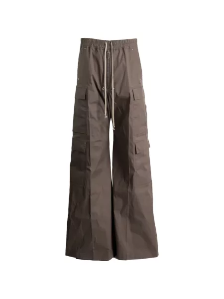 Pantaloni cargo Rick Owens cu cordon maro