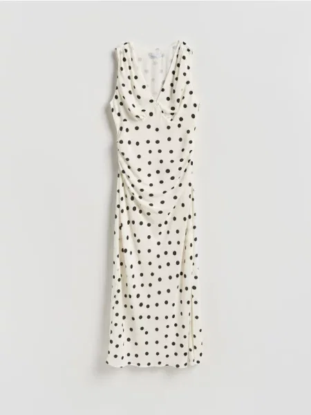 Reserved Сукня міді в горошок різнобарвний 