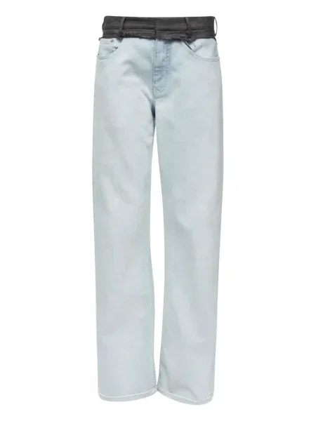 Pantaloni Mm6 Maison Margiela albastru