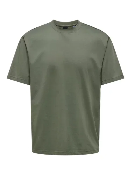 Only & Sons Tricou Fred pământiu verde