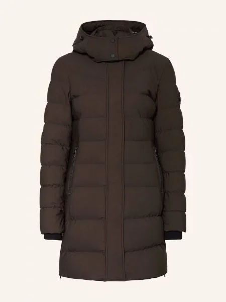 Moose Knuckles Péřová Parka Watershed tmavě hnědá
