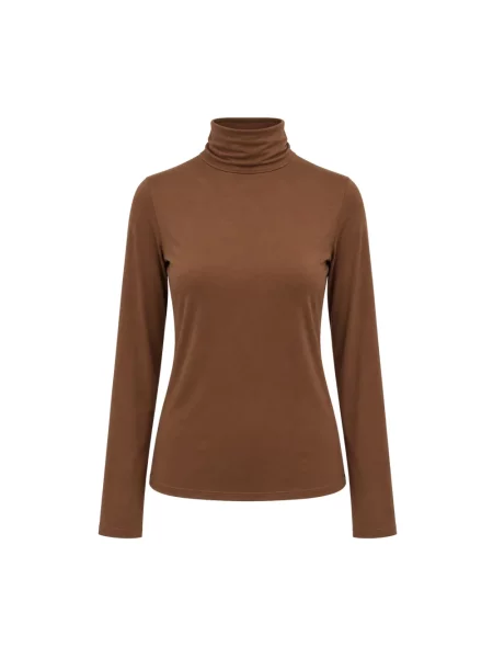 Seventy Venezia longsleeve treningowy z modalem brązowa