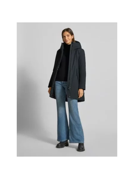 Parka ze stójką z podszewką model ‘Nellie’ Save The Duck czarna