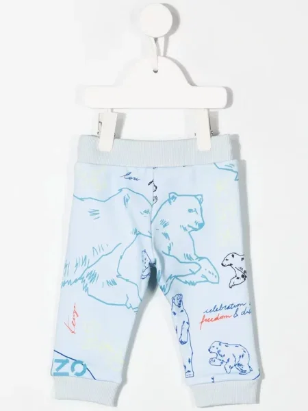 Dětské kalhoty Kenzo modré