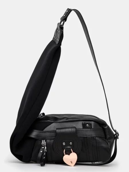 Ottolinger torebka Mini Neoprene Leather Bag czarny