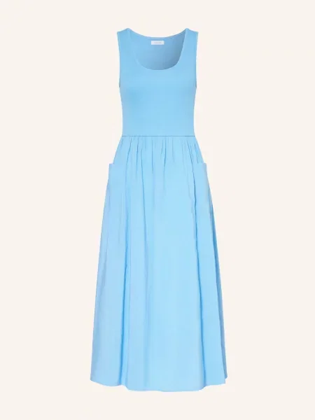 Rich & Royal Sukienka Z Mieszanki Materiałów blau niebieska