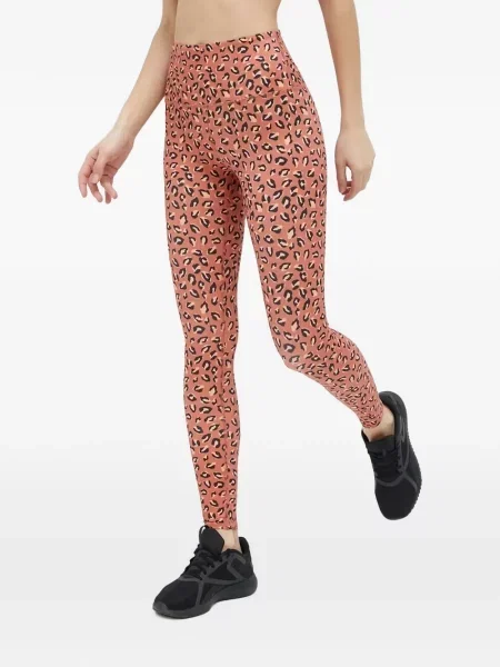 Leggings Billabong cu imagine cu model leopard portocaliu