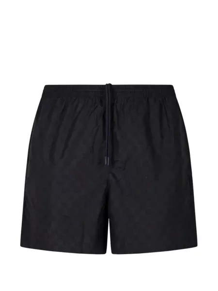 Slip de baie Gucci din poplin negru