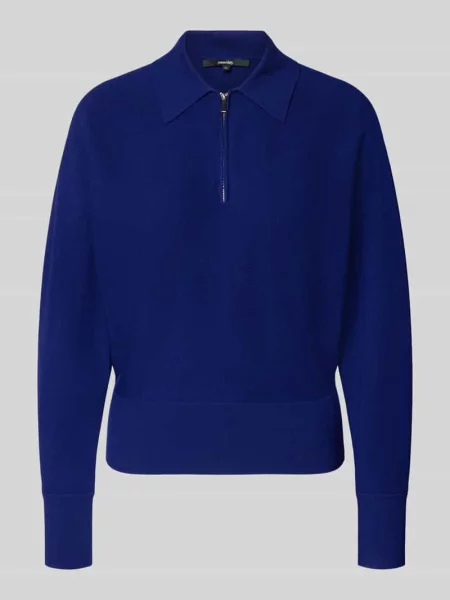 Sweter o kroju regular fit z mieszanki model ‘Tineki’ Someday niebieski