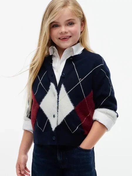 Tommy Hilfiger cardigan pentru copii cu amestec de lână