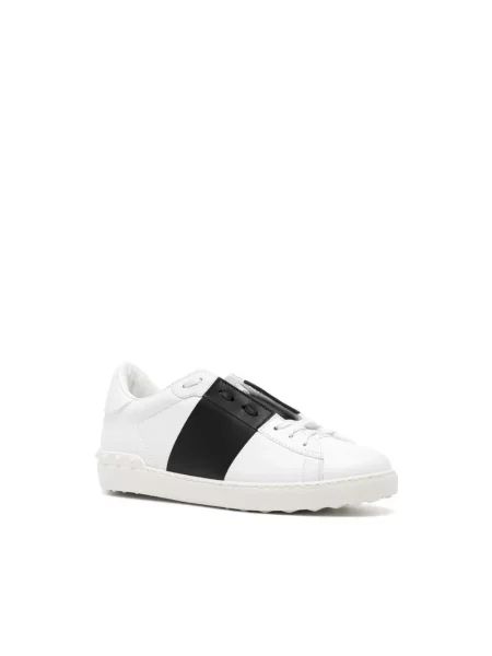 Lniane sneakersy Valentino białe
