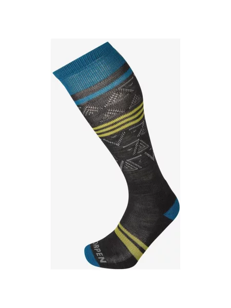 Skarpety Lorpen Ski Mid Eco ciemnoszary M niebieski