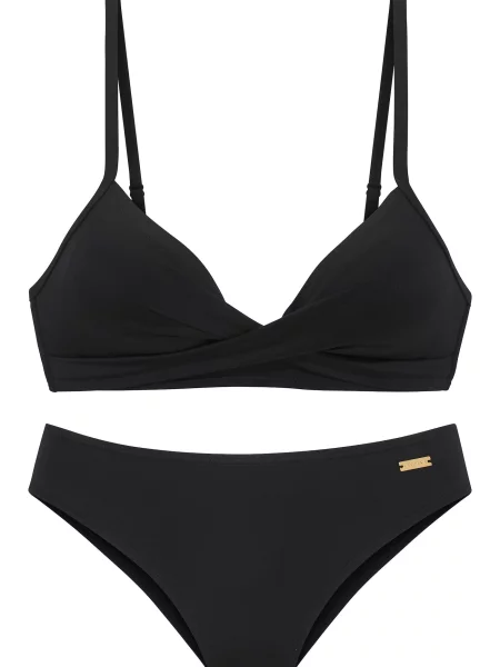LASCANA Costum de baie două piese negru