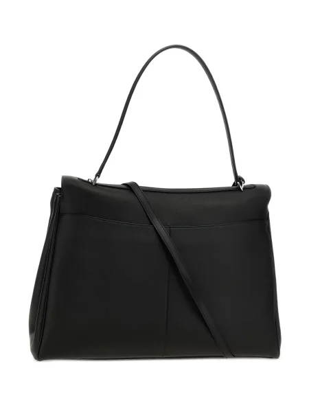 Кожена чанта Balenciaga черно
