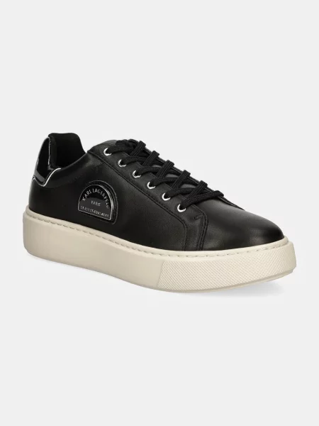 Кожени маратонки Karl Lagerfeld MAXI KUP черно