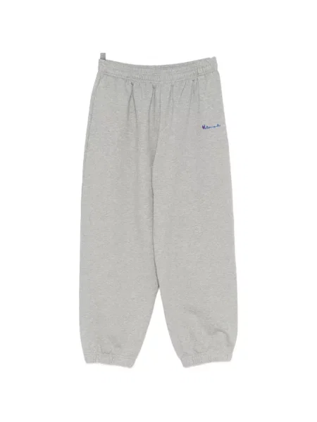 Pantaloni Vetements cu broderie alergare gri