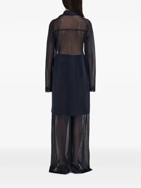 Pulover Ferragamo din jerseu albastru