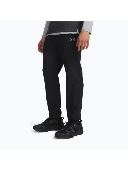Pantaloni de antrenament pentru bărbați Under Armour Tech Utility Woven Pants black/black/steel negru