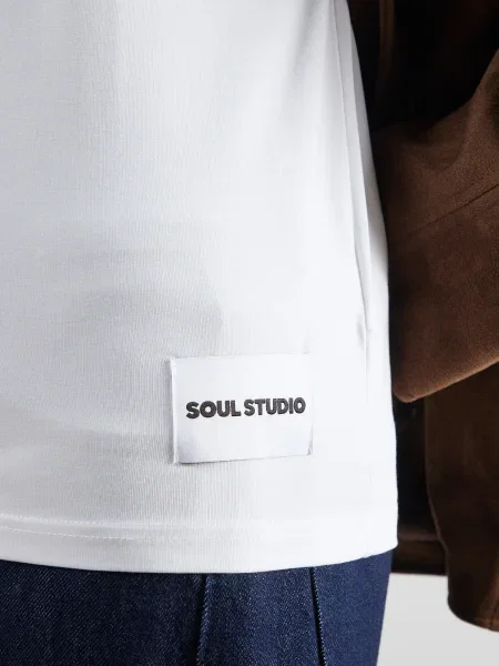 Smith&Soul Tricou supradimensional alb