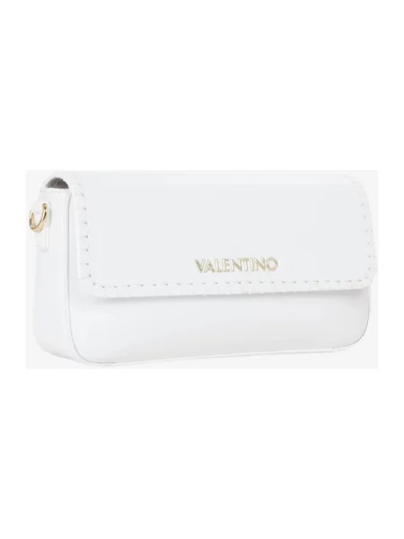Lniana torebka crossbody Valentino By Mario Valentino biała