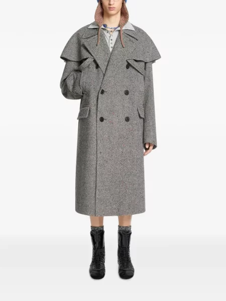 Geacă Dries Van Noten de lână gri