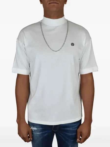 Tricou Ambush cu broderie alb