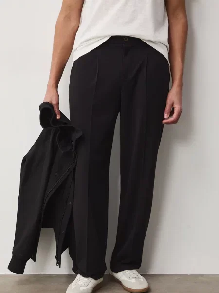 Medicine Chino hlače z viskozo črna