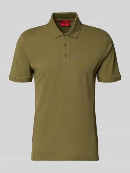 Koszulka polo o kroju regular fit z czystej bawełny model Hugo