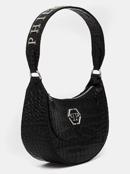 Philipp Plein torebka skórzana SAEA czarny