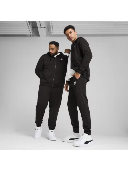 PUMA spodnie dresowe o wąskim kroju Essentials z logo No. 1 Odzież S czarny