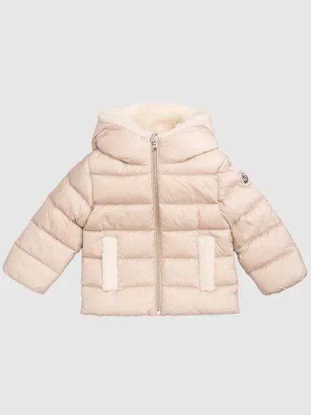Детский пуховик Moncler Enfant бежевый
