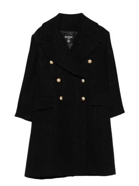 Płaszcz dziecięcy Balmain czarny