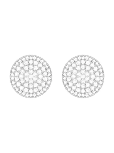 Posrebreni uhani Lilou Microsetting srebrna