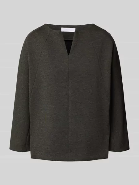 Bluza z rękawem o dł. i kołnierzem z lamówką Rich & Royal