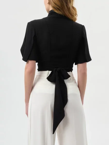 Блуза Elisabetta Franchi чорна