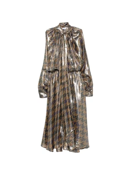 Rochie midi Françoise cu funde cu model pepito