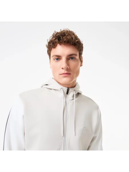 Lacoste Bluza Slim Fit Z Kapturem W Kolorze Szarym szara