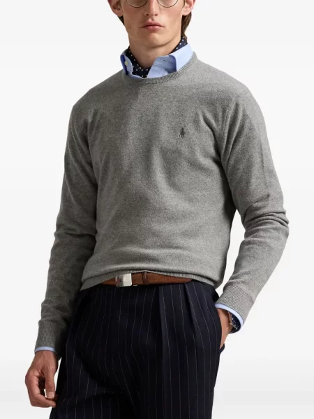 Ριγέ polo Polo Ralph Lauren με κουκούλα με αυτόγραφο λευκό