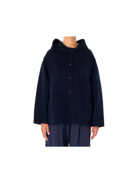 Sweter Weekend Max Mara wełniany niebieski