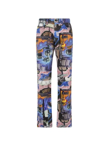 Pantaloni Diesel cu imagine albastru