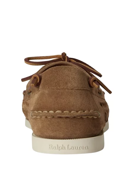 Кожени лоуфъри Polo Ralph Lauren бродирани синьо
