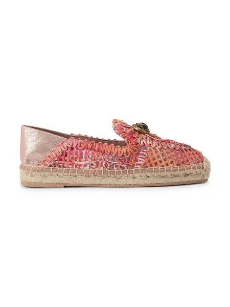Kurt Geiger London espadrile espadrilne Chelsea Woven Espadrille oranžna