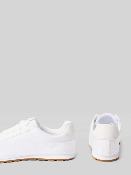 Sneakersy z logo i gumowa podeszwa model Guess białe