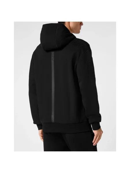 Bluza z kapturem Plein Sport z kapturem czarna