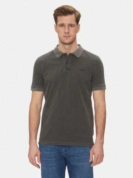 JOOP! Jeans Тениска с яка и 15 Modern Fit черен