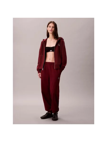 Pantaloni Calvin Klein Jeans roșu