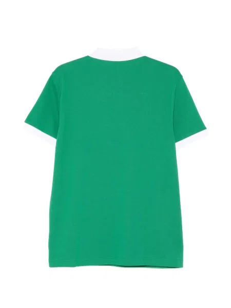 Tricou polo Boss cu autograf verde