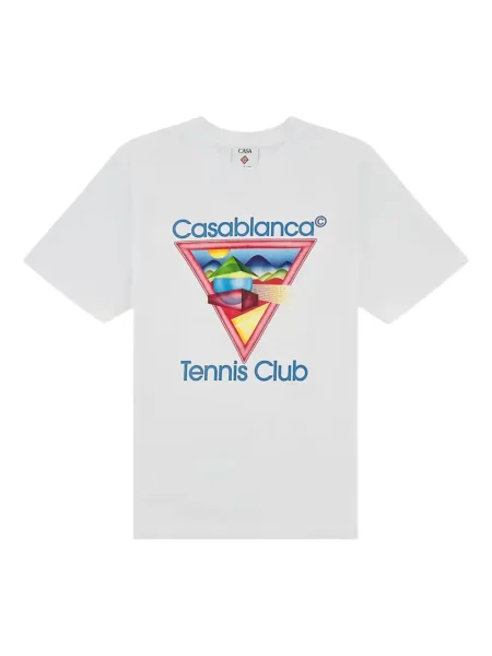 Tricou Casablanca tenis alb