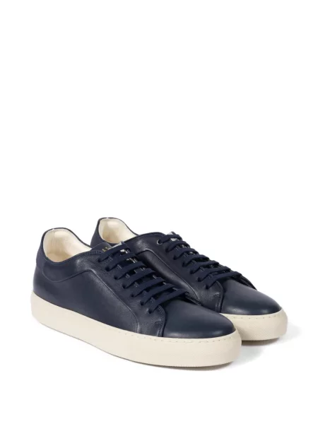Sneakerși Paul Smith din piele de căprioară albastru